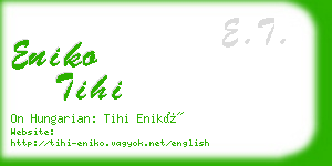 eniko tihi business card